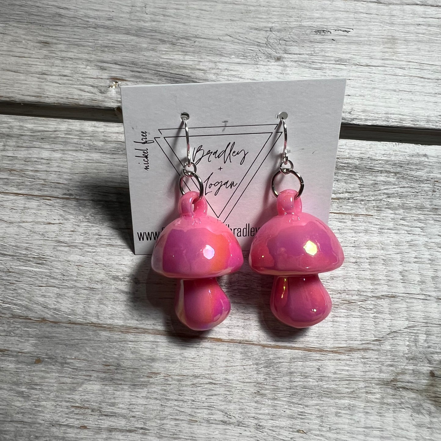 Funky Fresh Mushrooms Earrings