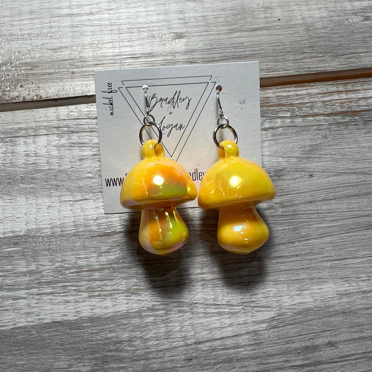 Funky Fresh Mushrooms Earrings