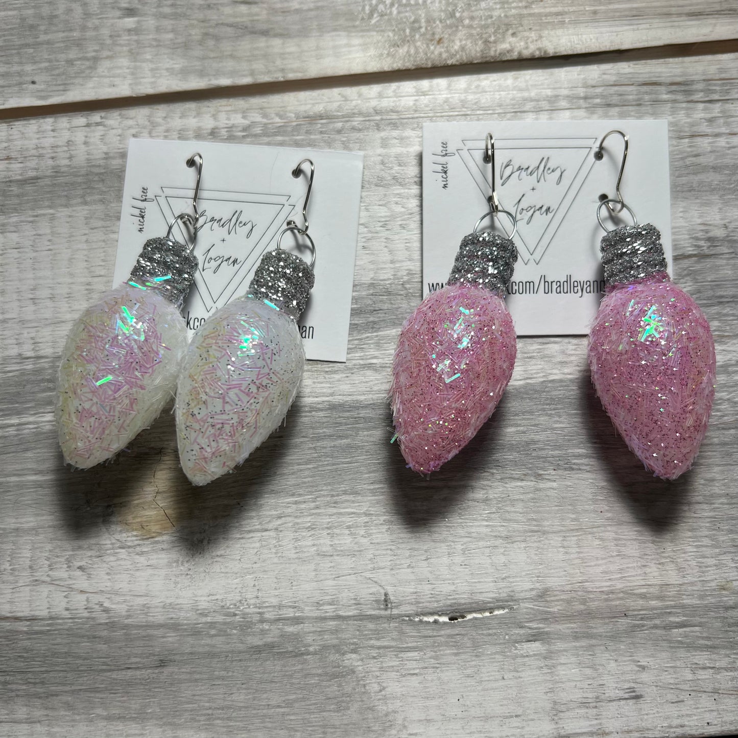 Glitter Bulb Earrings