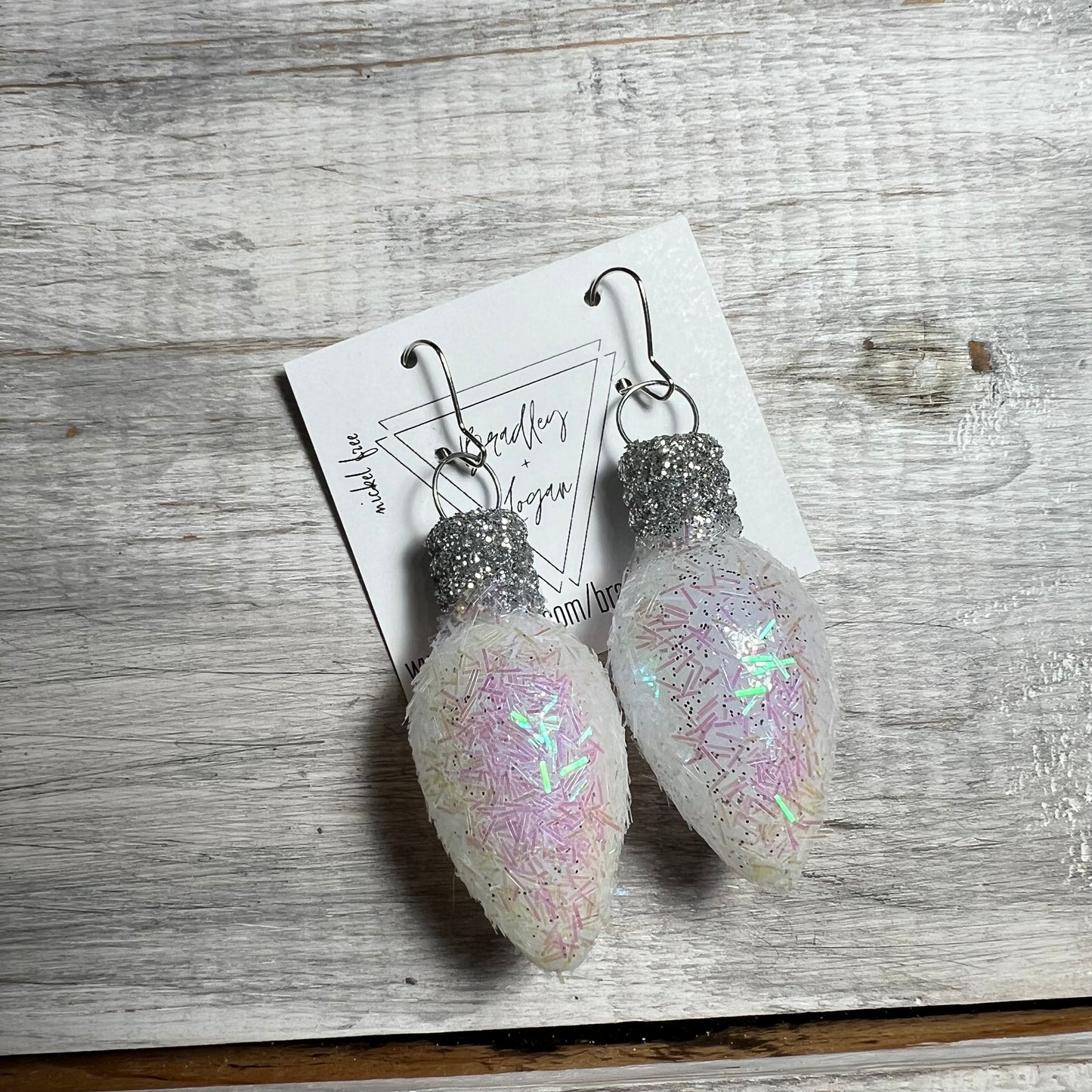 Glitter Bulb Earrings