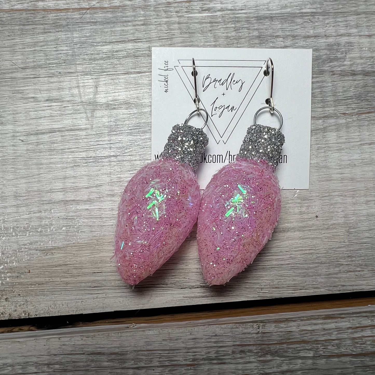 Glitter Bulb Earrings