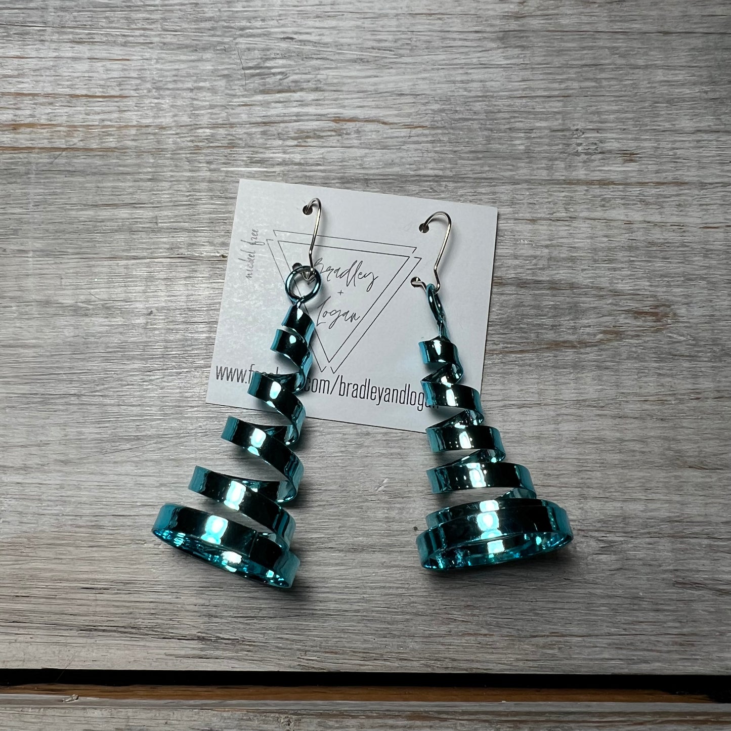 Spiral Christmas Tree Earrings