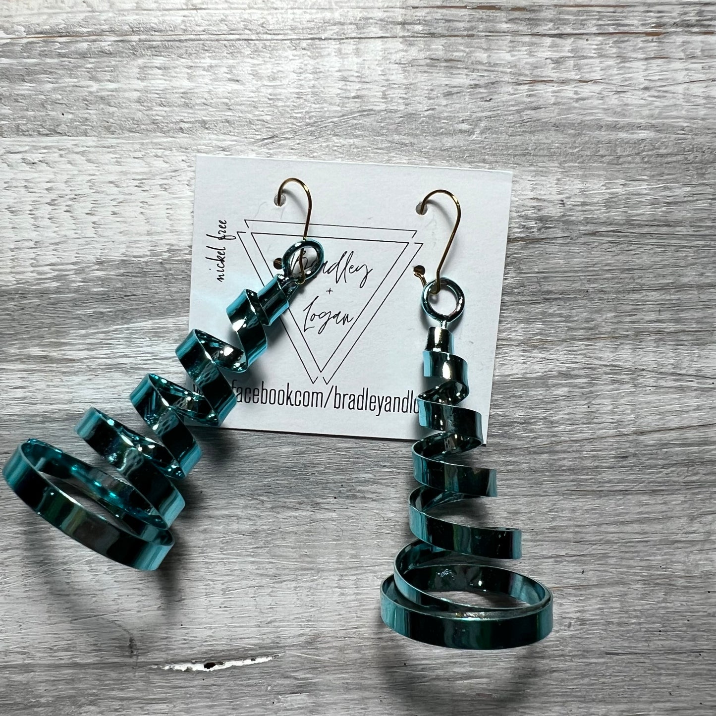 Spiral Christmas Tree Earrings