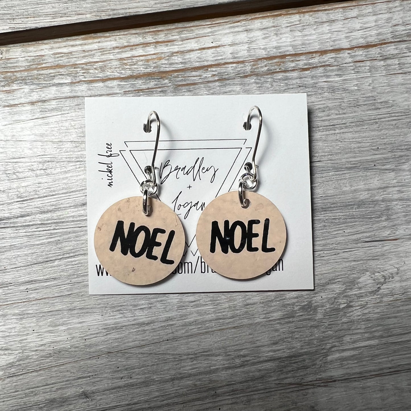 Christmas Word Earrings