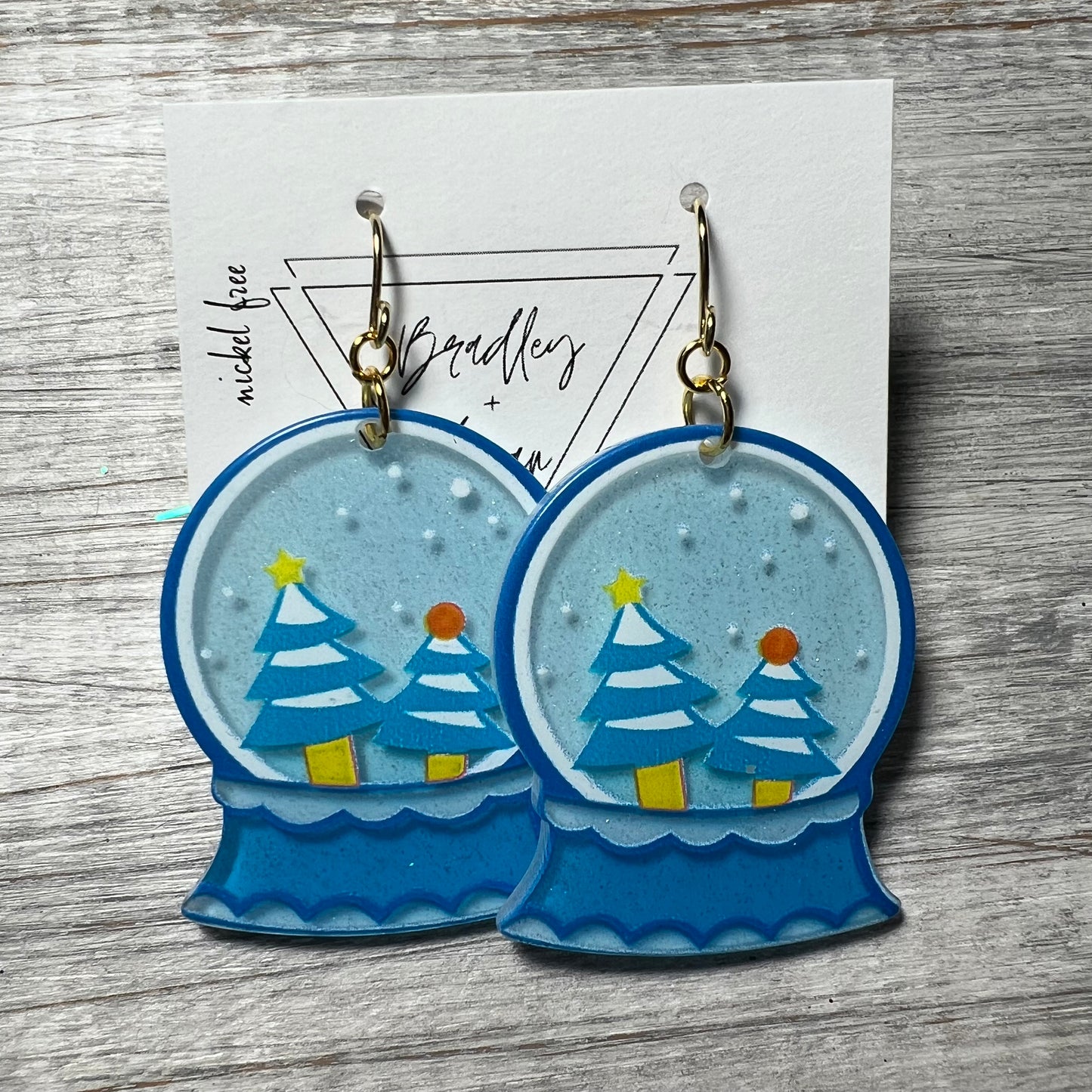 Winter Snowglobe Earrings