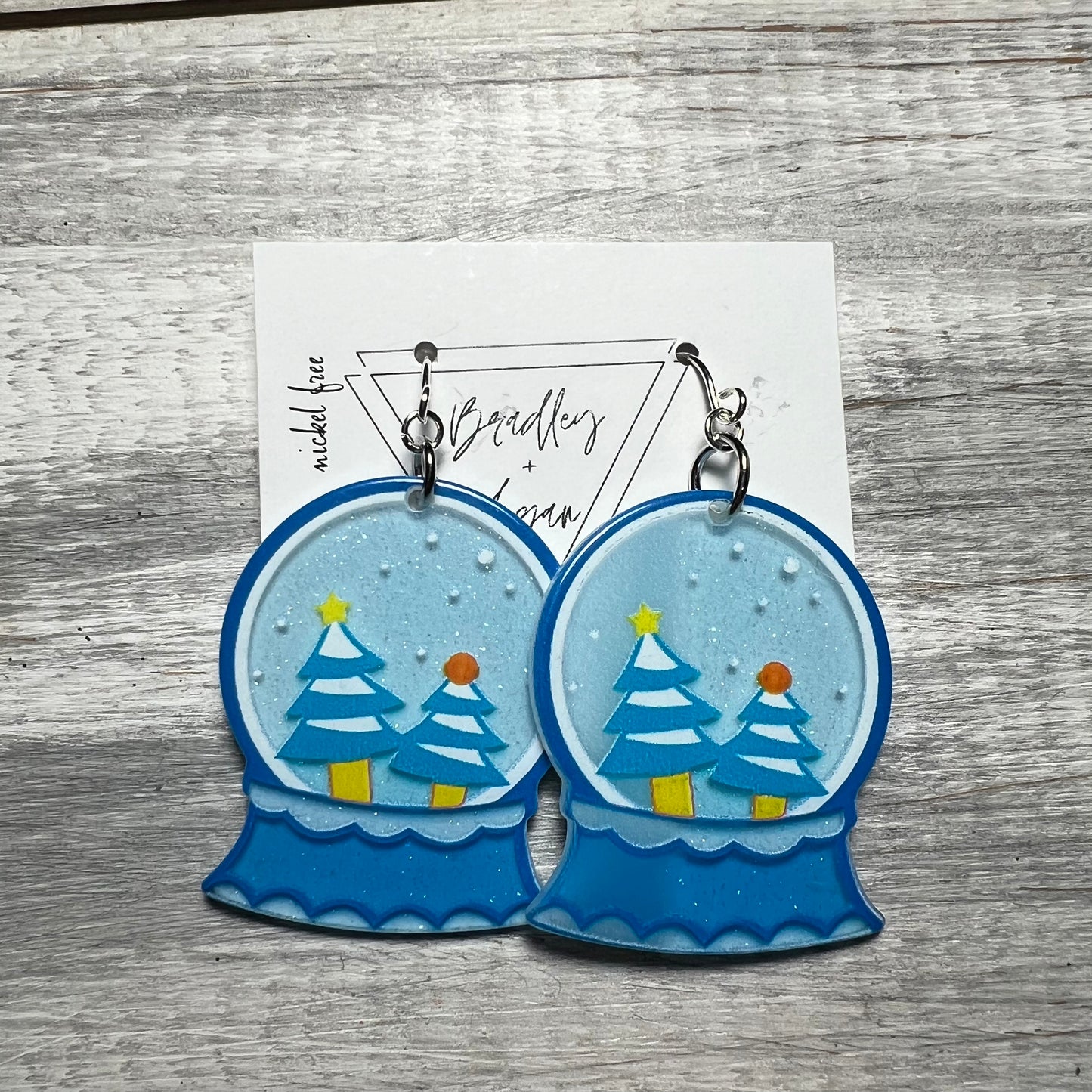 Winter Snowglobe Earrings