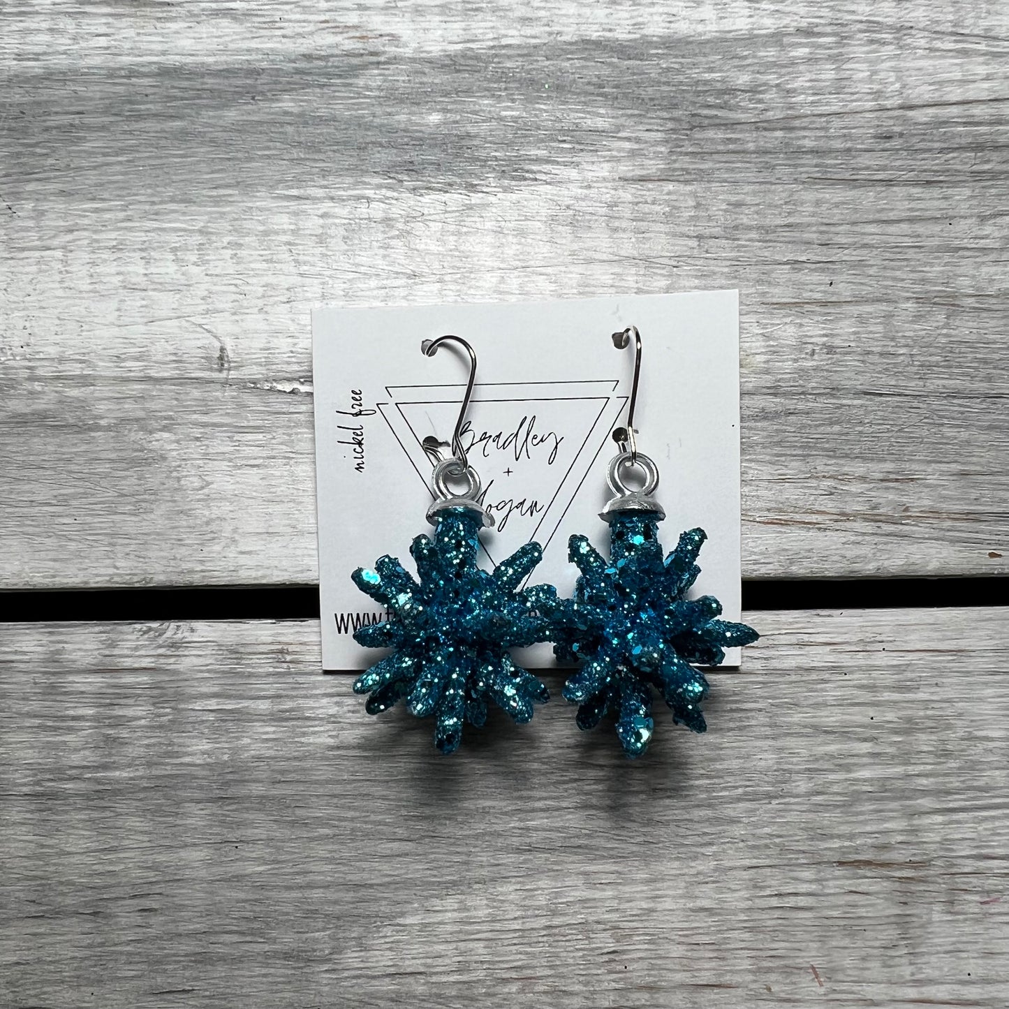 Glitter Spike Ball Earrings