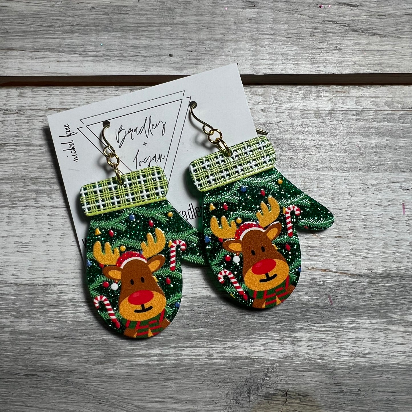 Christmas Mitten Earrings