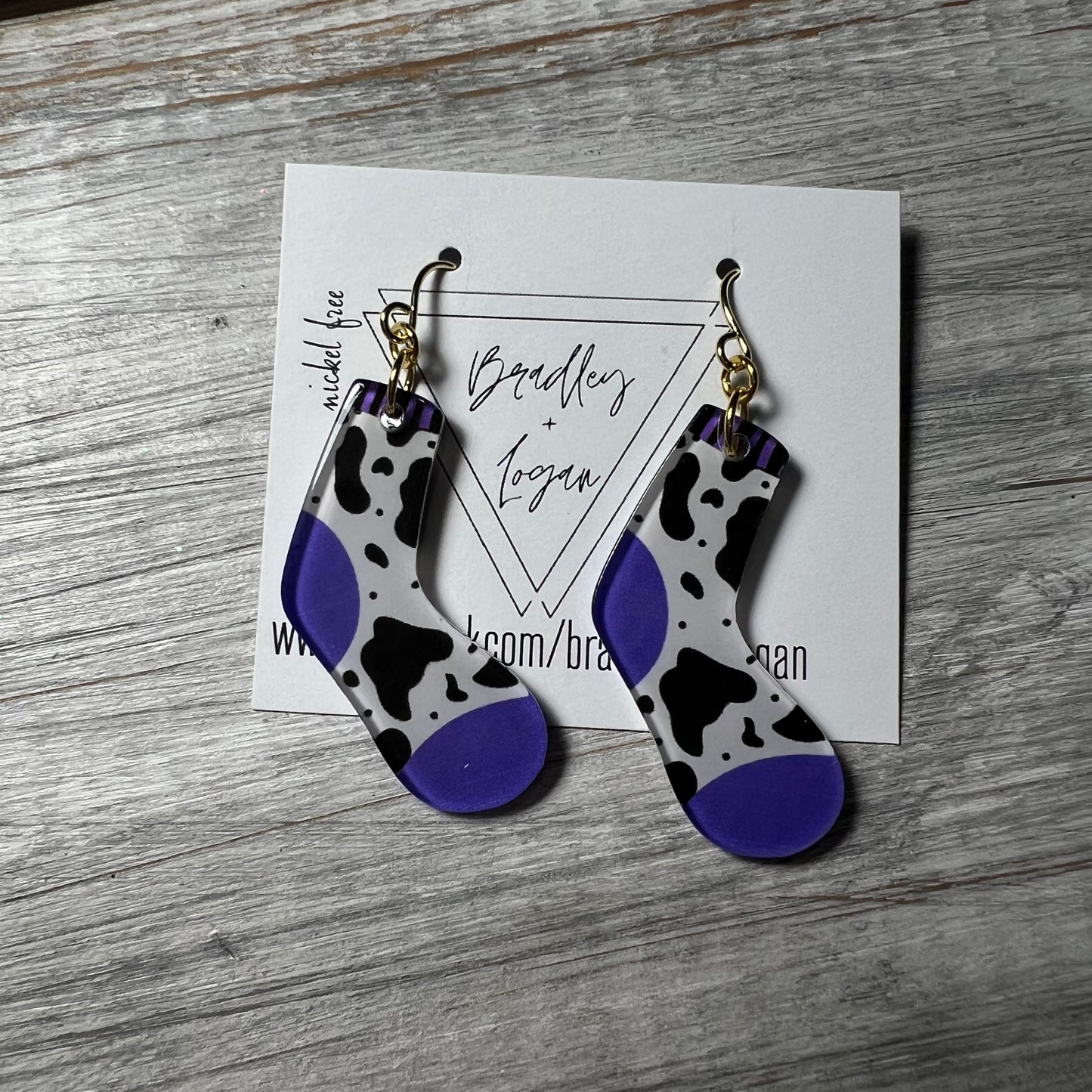 Funky Sock Earrings