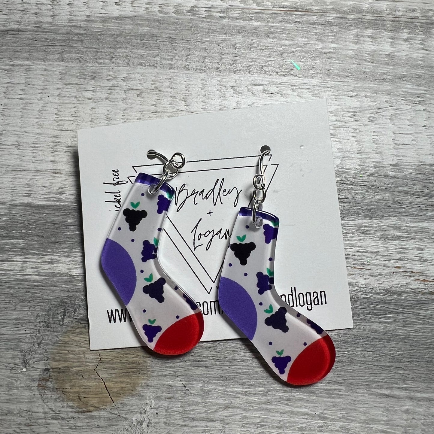 Funky Sock Earrings