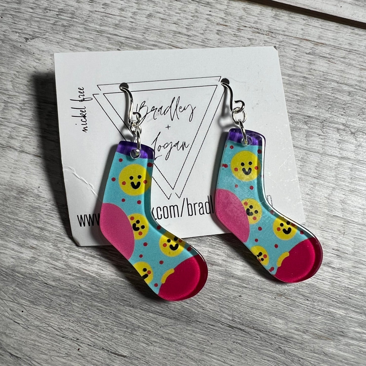 Funky Sock Earrings