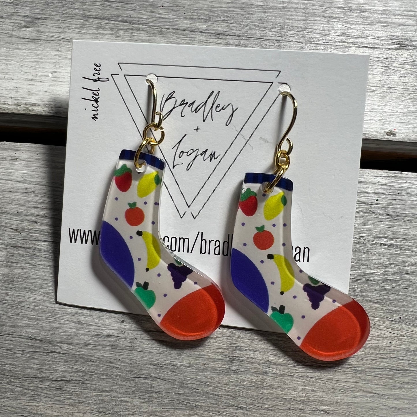 Funky Sock Earrings