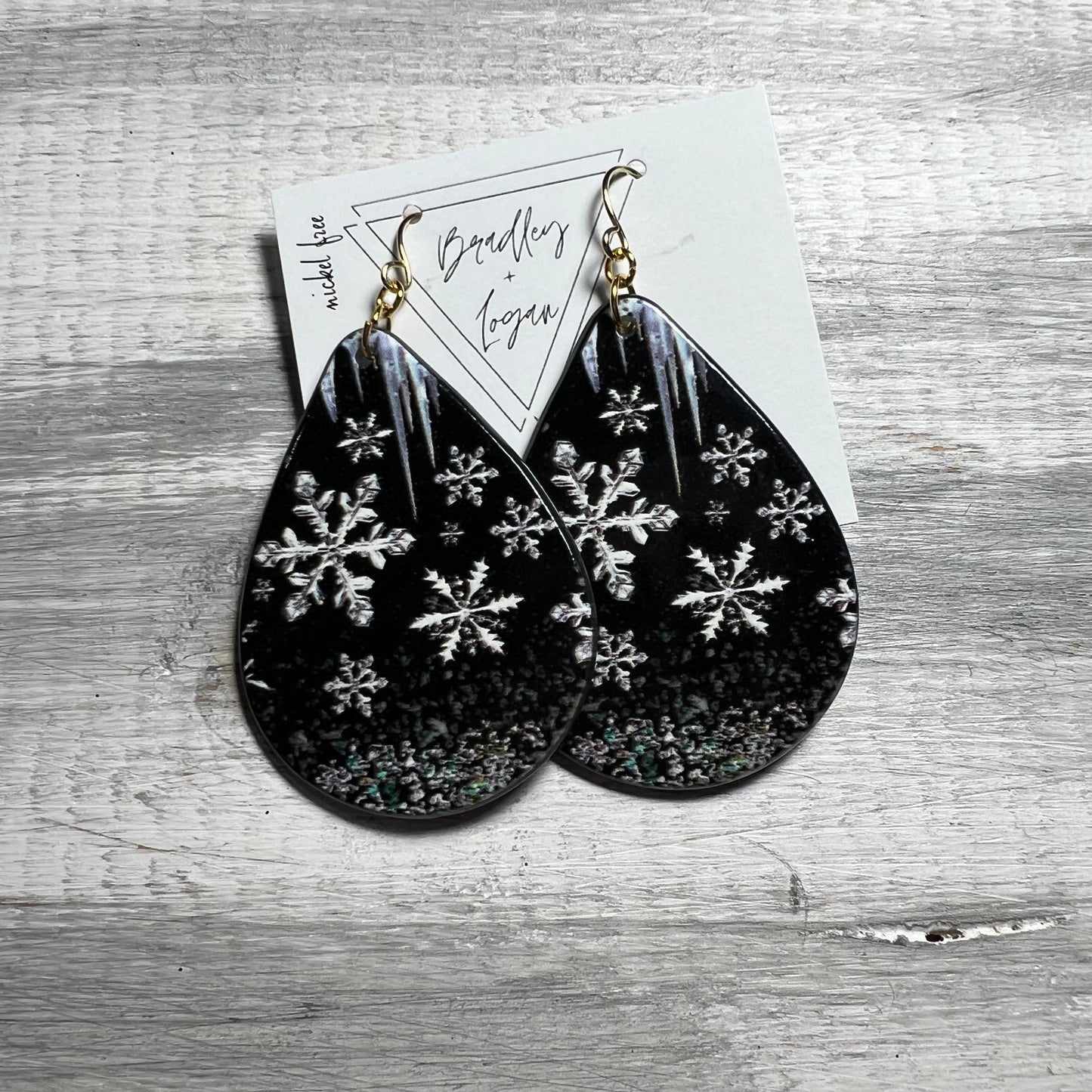 Icy Snowflake Earrings