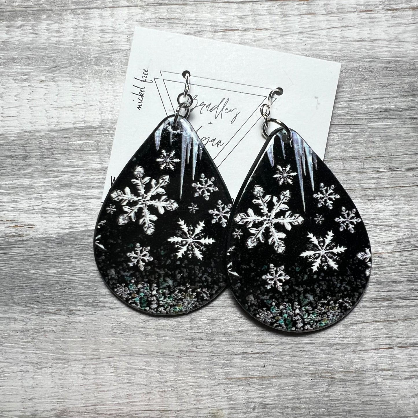 Icy Snowflake Earrings