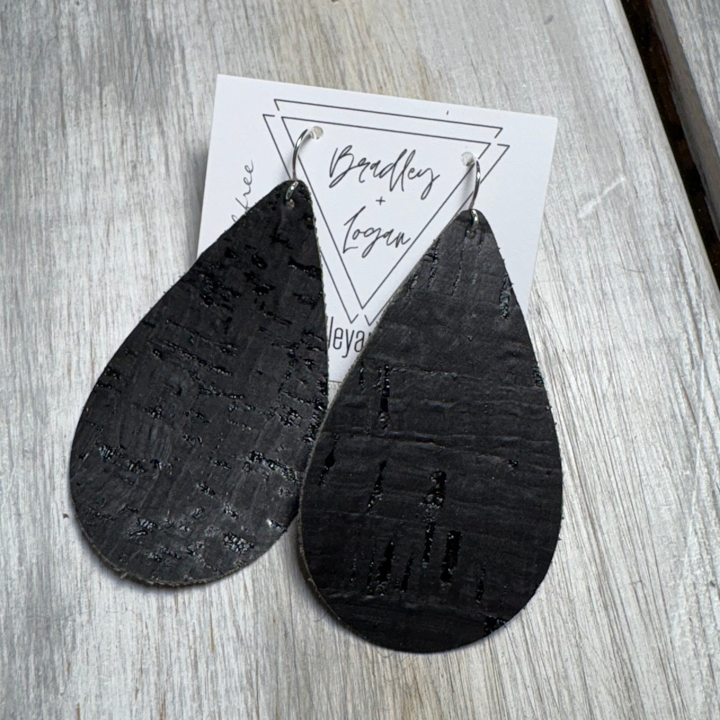 Black Cork Earring Collection - Large Size