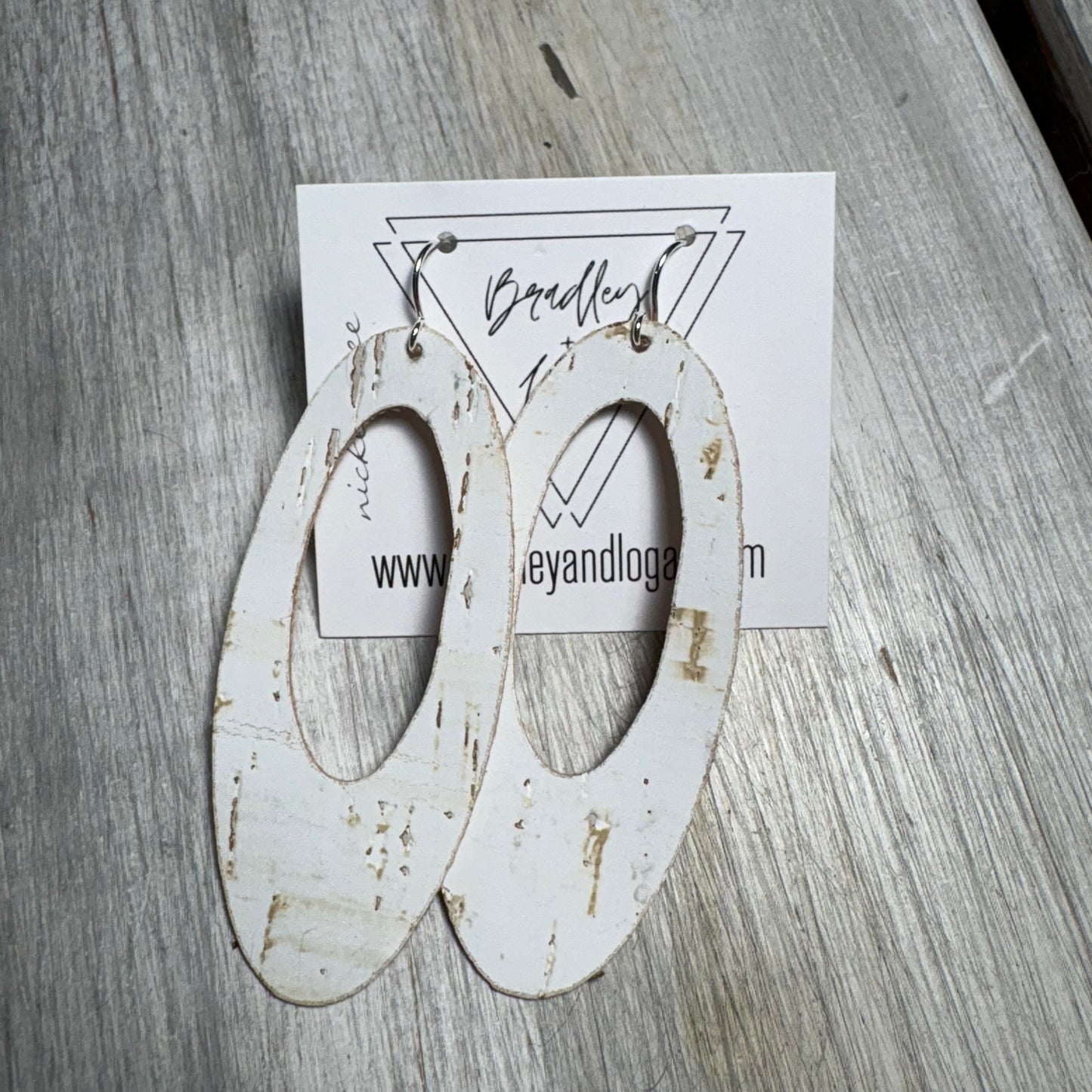 White Cork Earring Collection - Large Size