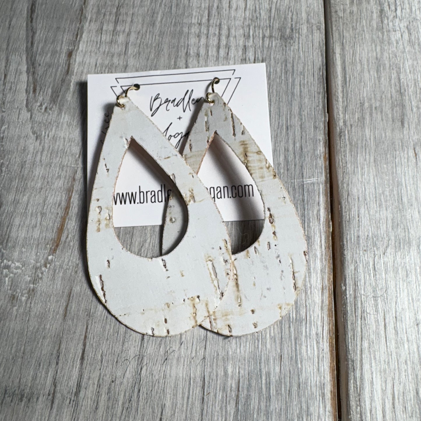White Cork Earring Collection - Large Size