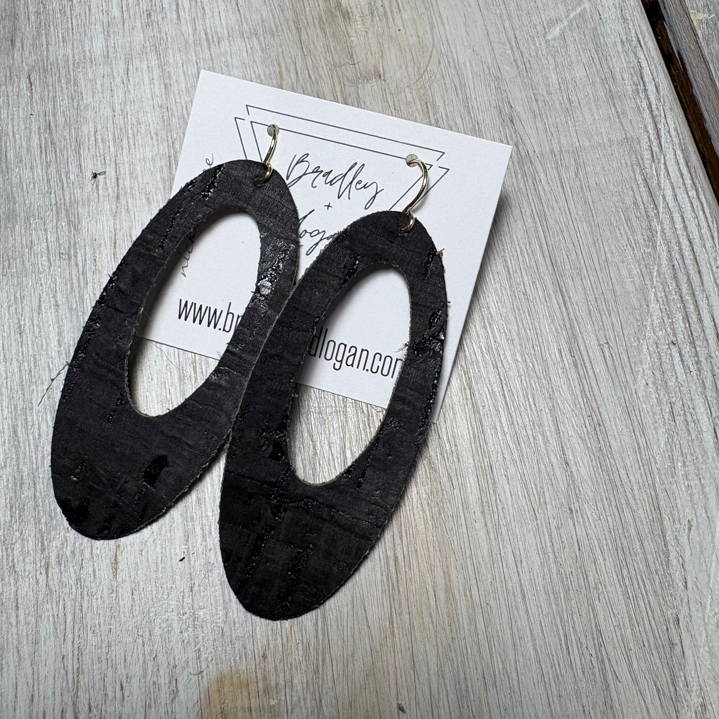 Black Cork Earring Collection - Large Size