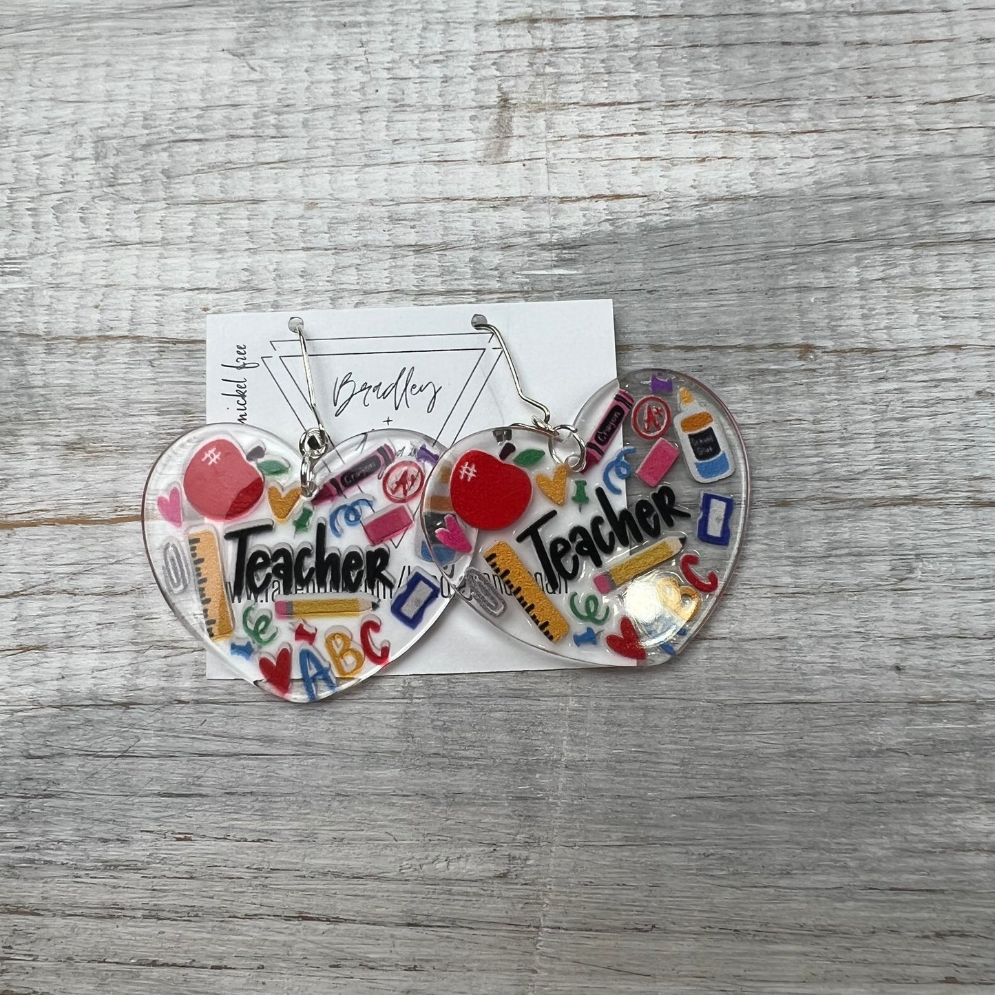 Teacher Collage Earrings