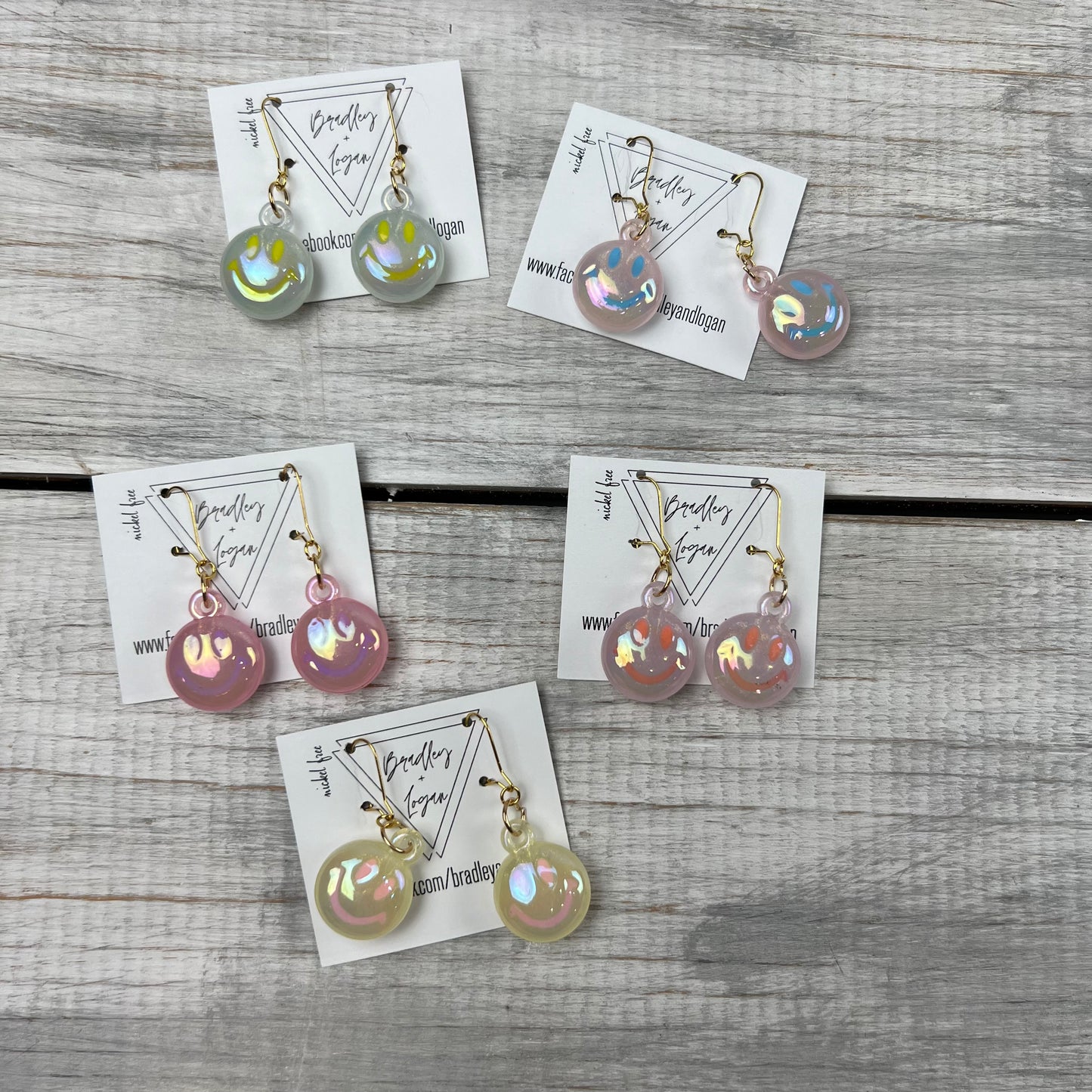 Bubble Smiley Face Earrings