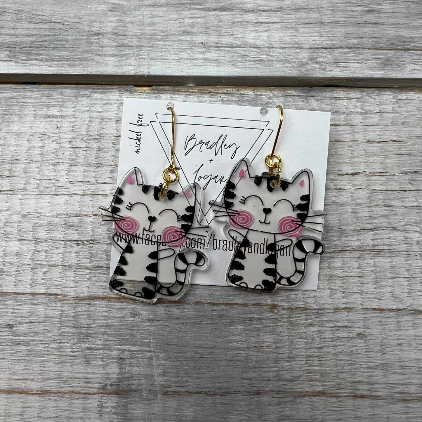 Happy Cat Earrings