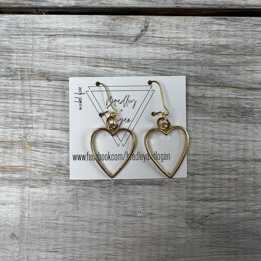 Simply Gold Heart Earrings