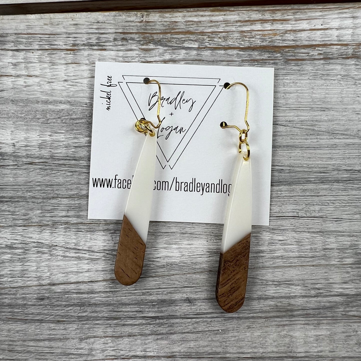 Colorful Teardrop Wooden Earrings