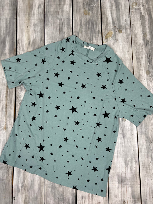 Star Raglan Short Sleeve Top