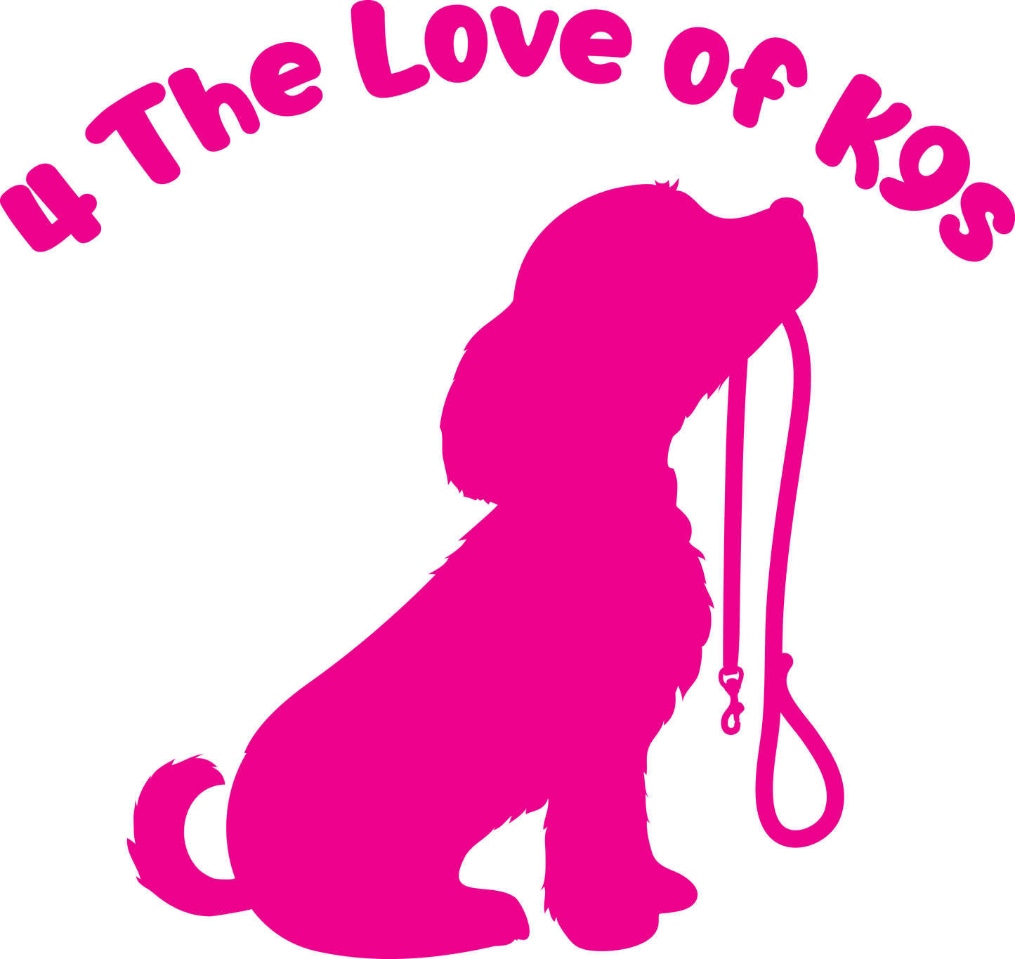 ADD the 4 The Love of K9s Logo to a shirt